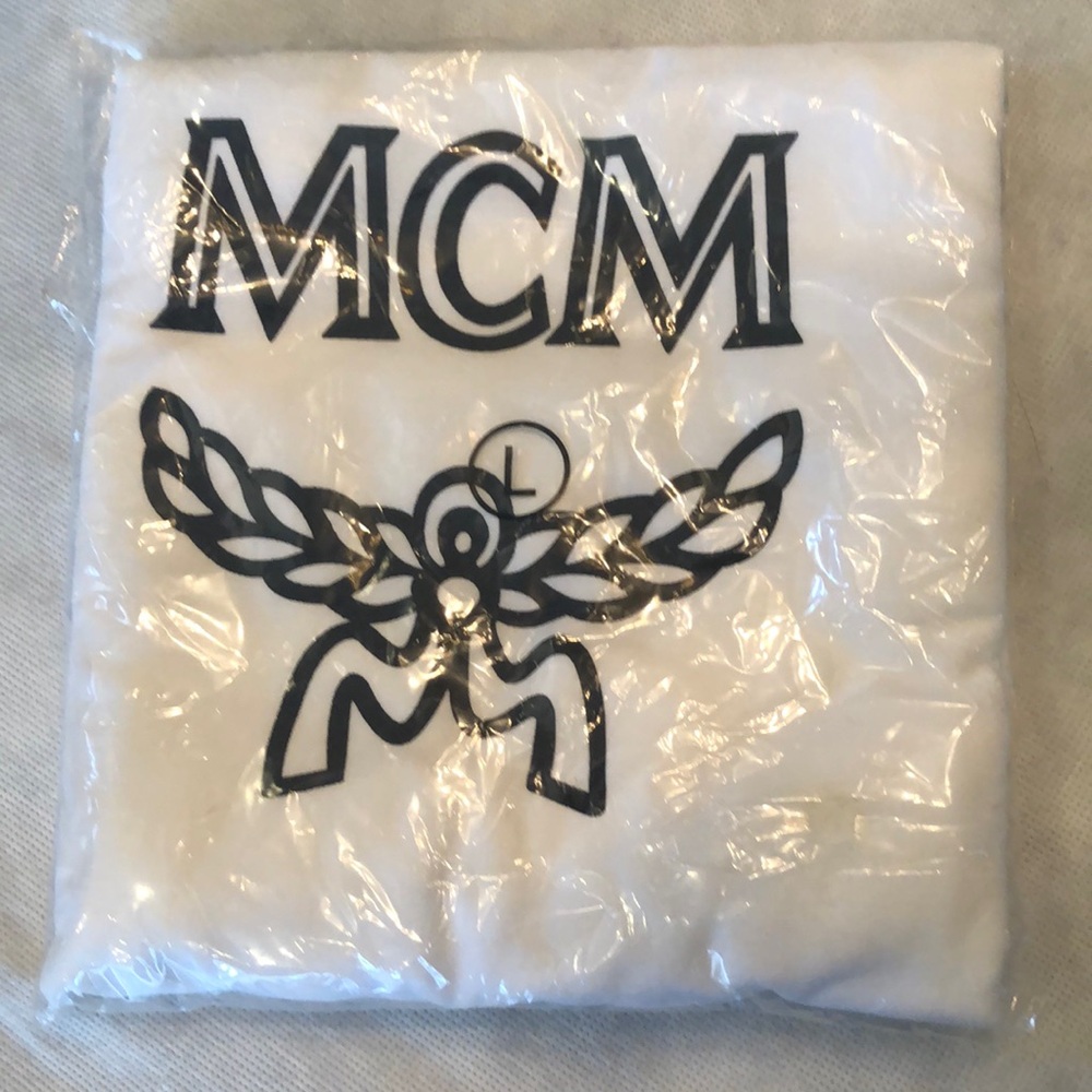 MCM Logo Large Storage bag in original bag NWOT